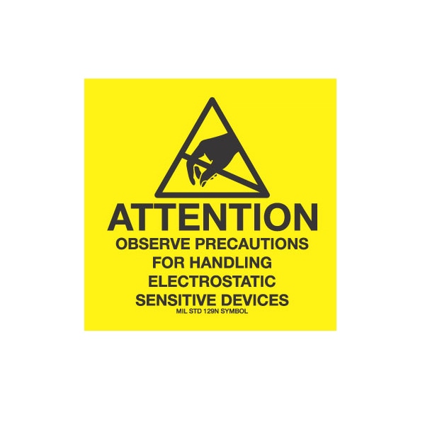 4x4, Attention Observe Precautions, label